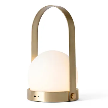Carrie portable table lamp - brushed brass - Audo Copenhagen