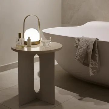 Carrie portable table lamp - brushed brass - Audo Copenhagen