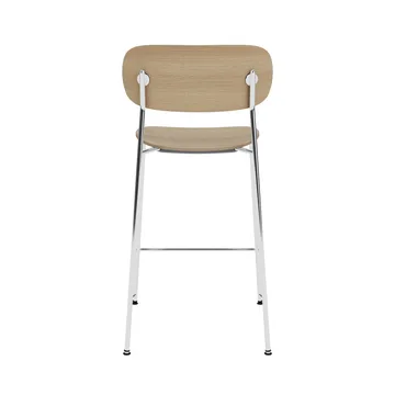 Co Bar Chair bar stool - Oak-chromed steel, 65 cm - Audo Copenhagen