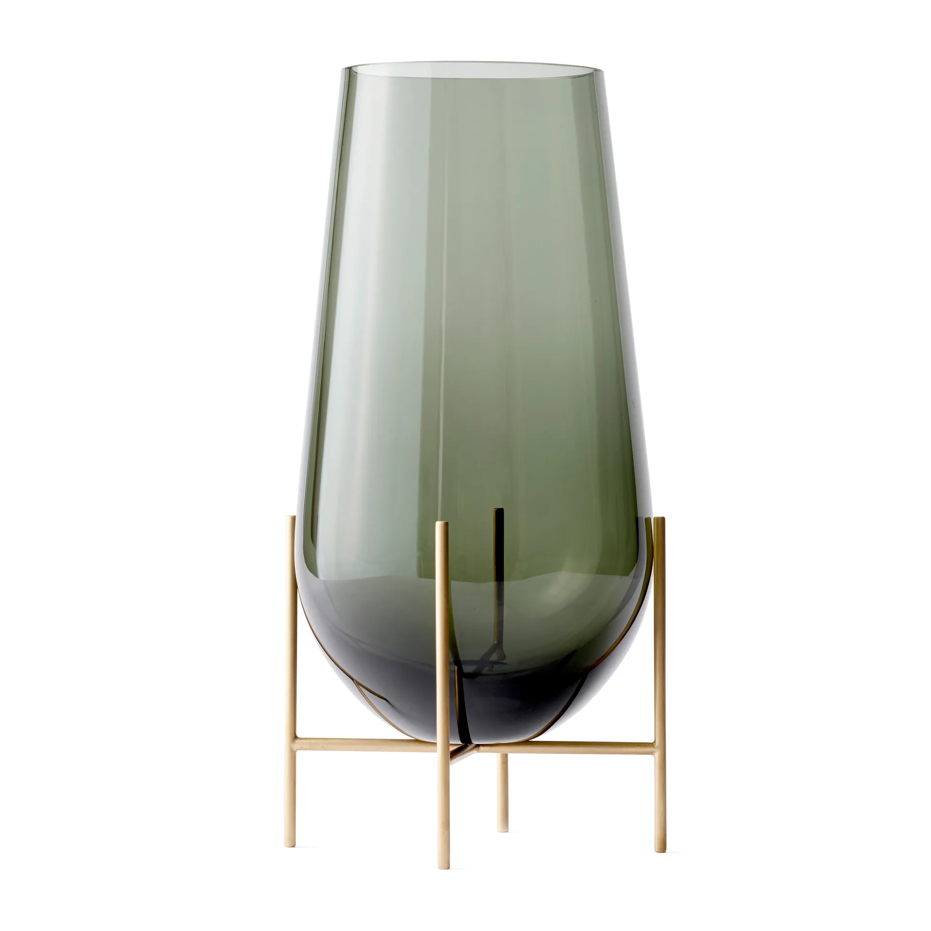 Echasse Vase, Smoke coloured glass Audo Copenhagen