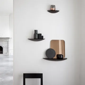 Gridy Fungi shelf dark oak - large - Audo Copenhagen