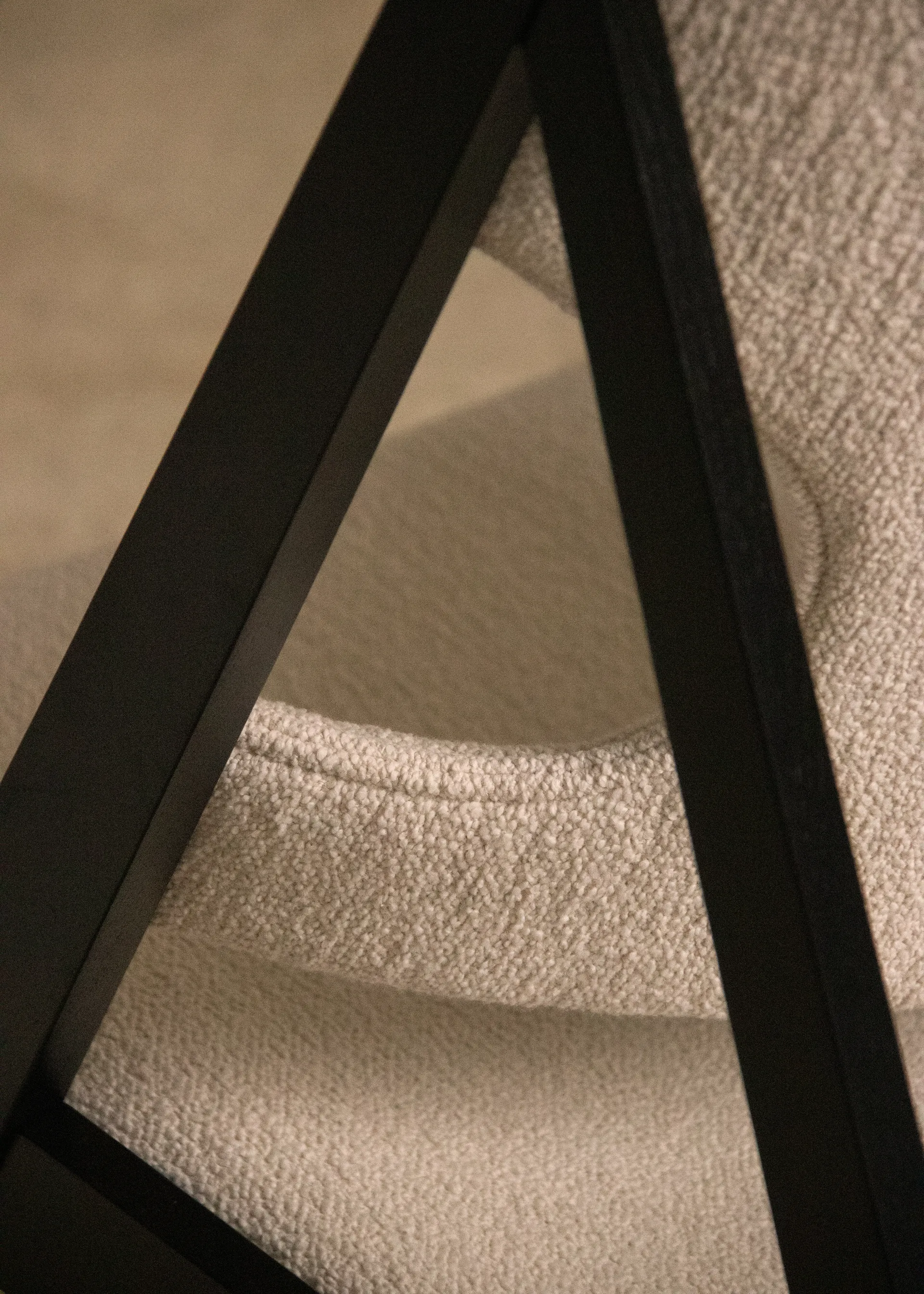 Knitting lounge chair, Barnum Bouclé 24-black oak Audo Copenhagen