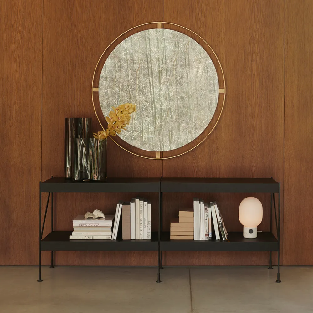 Nimbus mirror, Polished brass, ø110 Audo Copenhagen