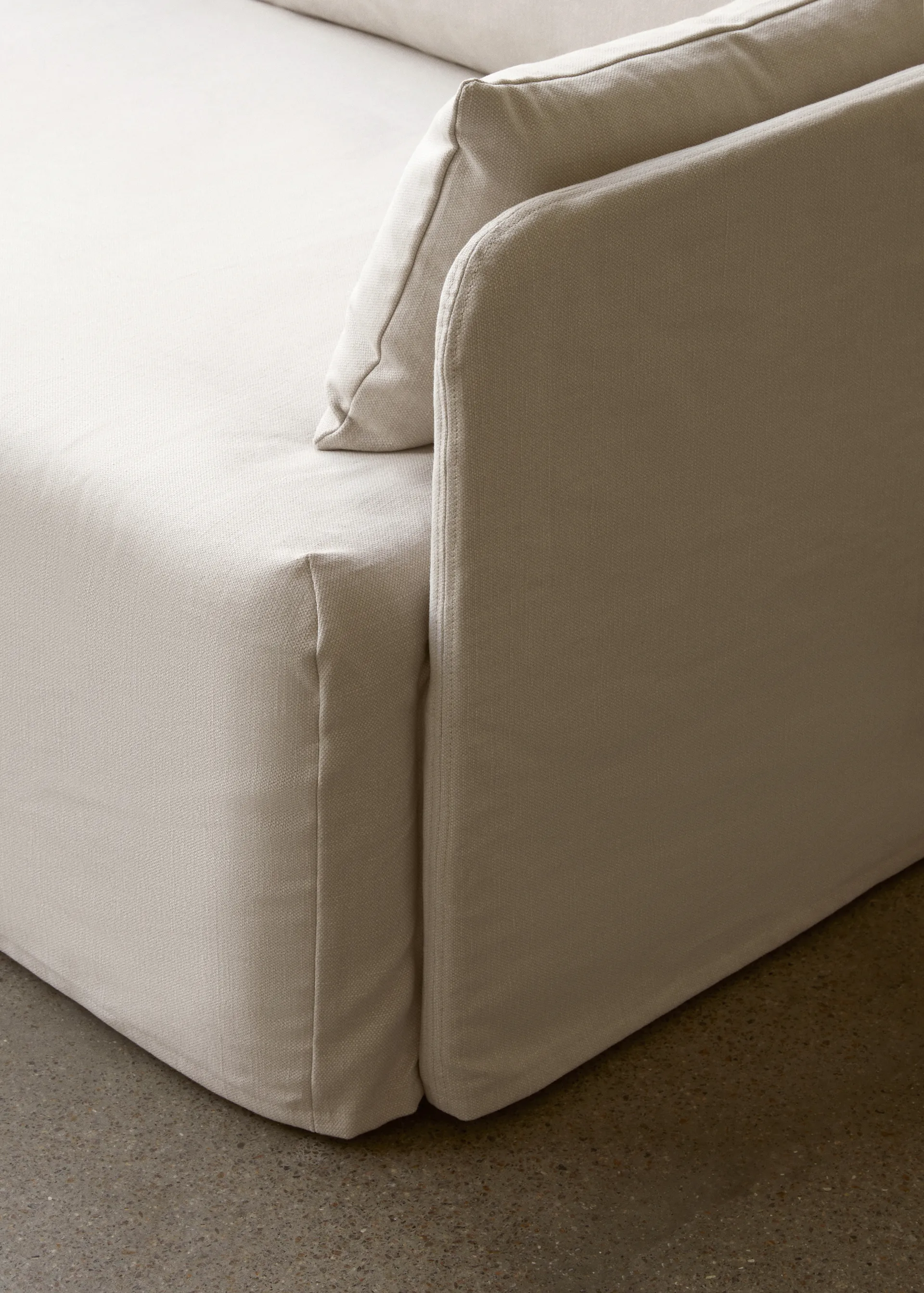 Offset loose upholstery for 2-seater sofa, Logan Sand Audo Copenhagen