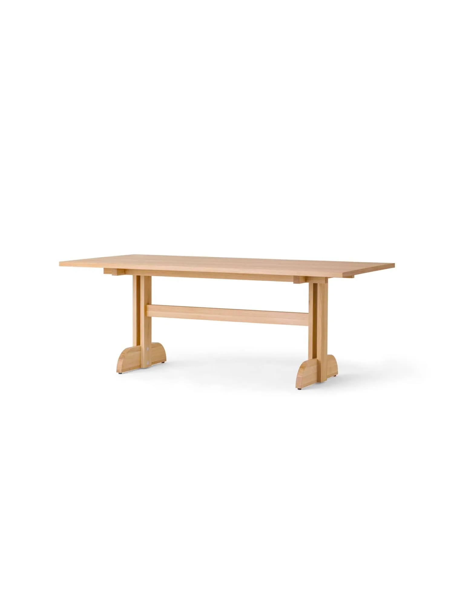Puffin Dining Table oak veneer natural, Natural oak veneer, 200x95 cm Audo Copenhagen
