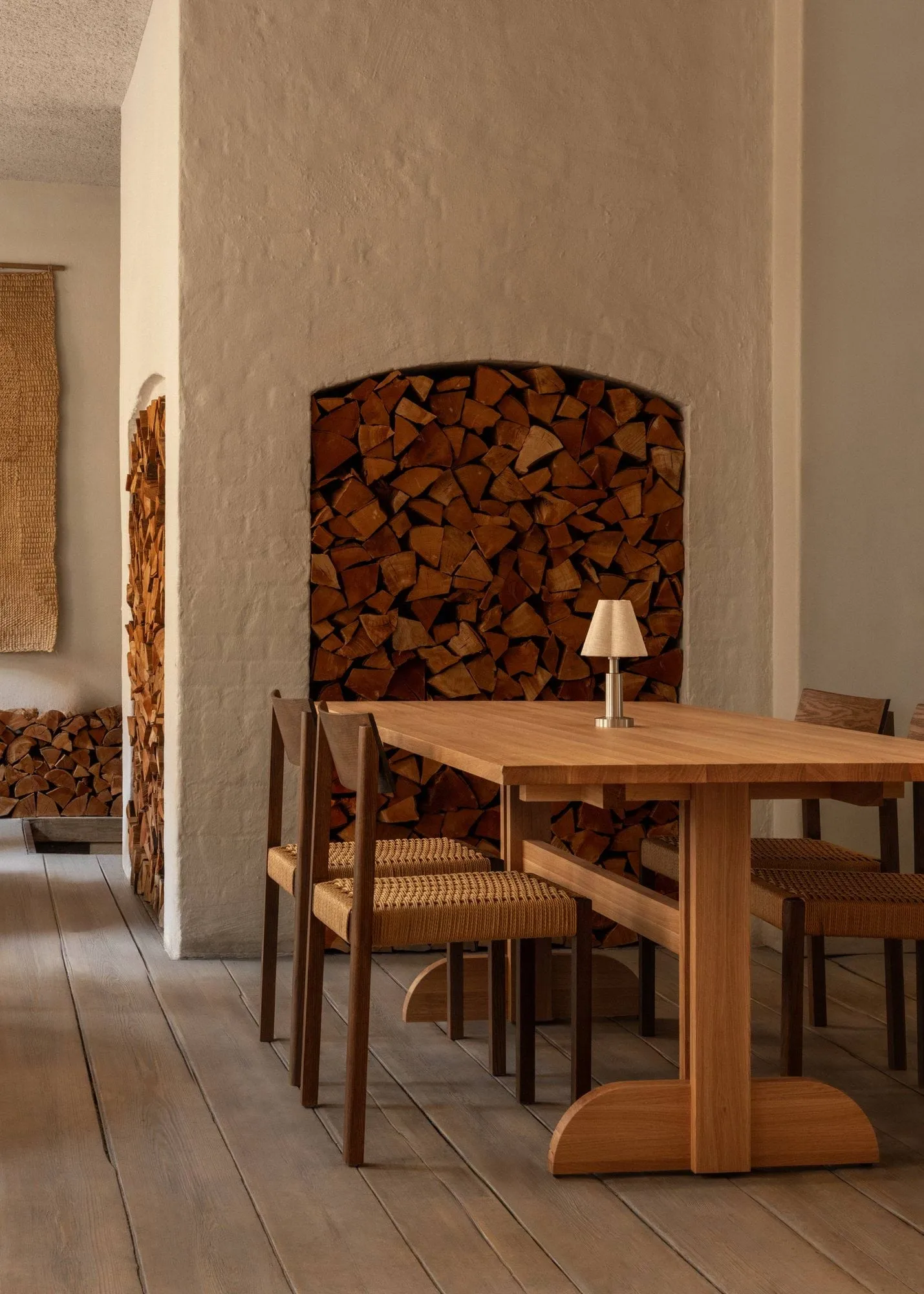 Puffin Dining Table oak veneer natural, Natural oak veneer, 200x95 cm Audo Copenhagen