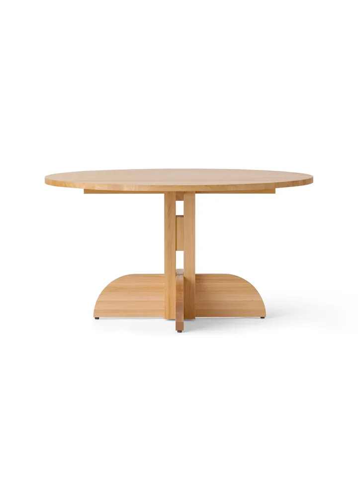 Puffin Dining Table solid natural oak - Natural oak, Ø140 cm - Audo Copenhagen