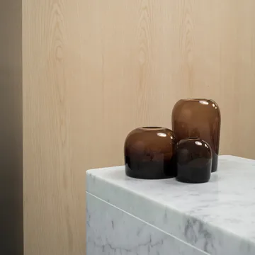 Troll vase L 19 cm - amber - Audo Copenhagen