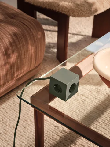 Square 1 power strip USB-C 30W 3 m - Oak Green - Avolt