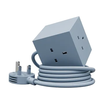 Square 1 UK power strip USB-C 30W 1.8 m - Shark Blue - Avolt