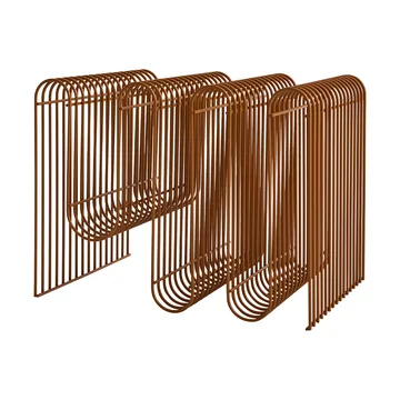 Curva newspaper stand - Amber - AYTM
