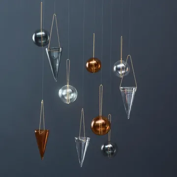 Monili Christmas tree bauble - amber - AYTM