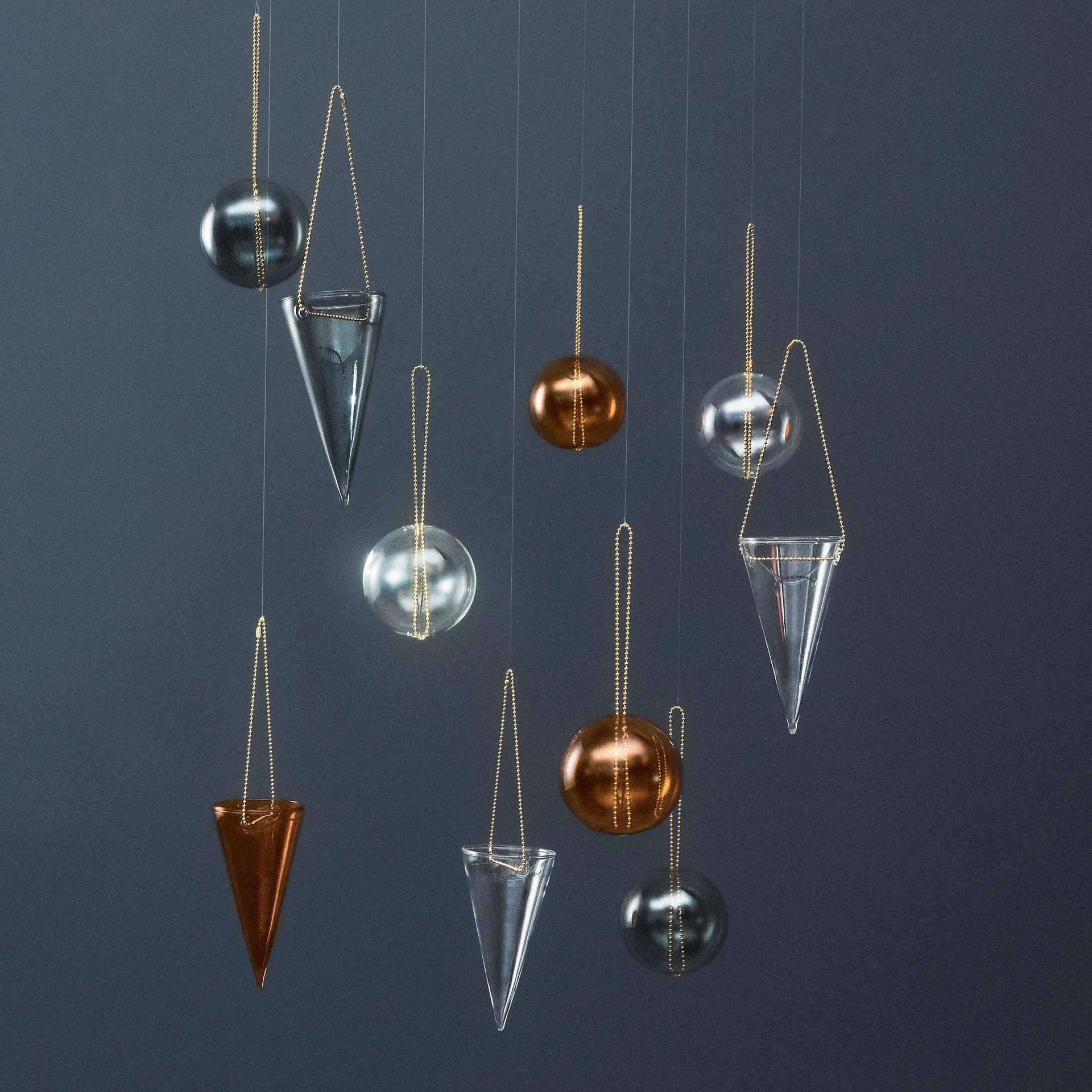Monili Christmas tree decoration, amber AYTM