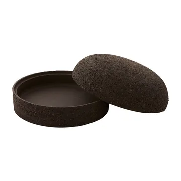 Terra storage jar with lid Ø16 cm - Java brown - AYTM