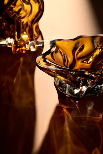 Vena decorative bowl - Amber - AYTM