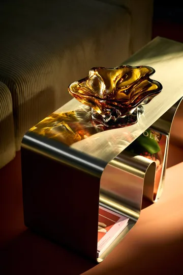 Vena decorative bowl - Amber - AYTM