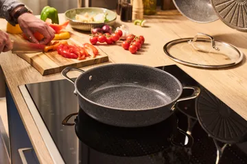 Salina Ceramic Granite serving pan with glass lid - 28 cm - Ballarini