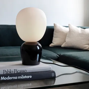 Buddy table lamp opalglass - Glossy black - Belid