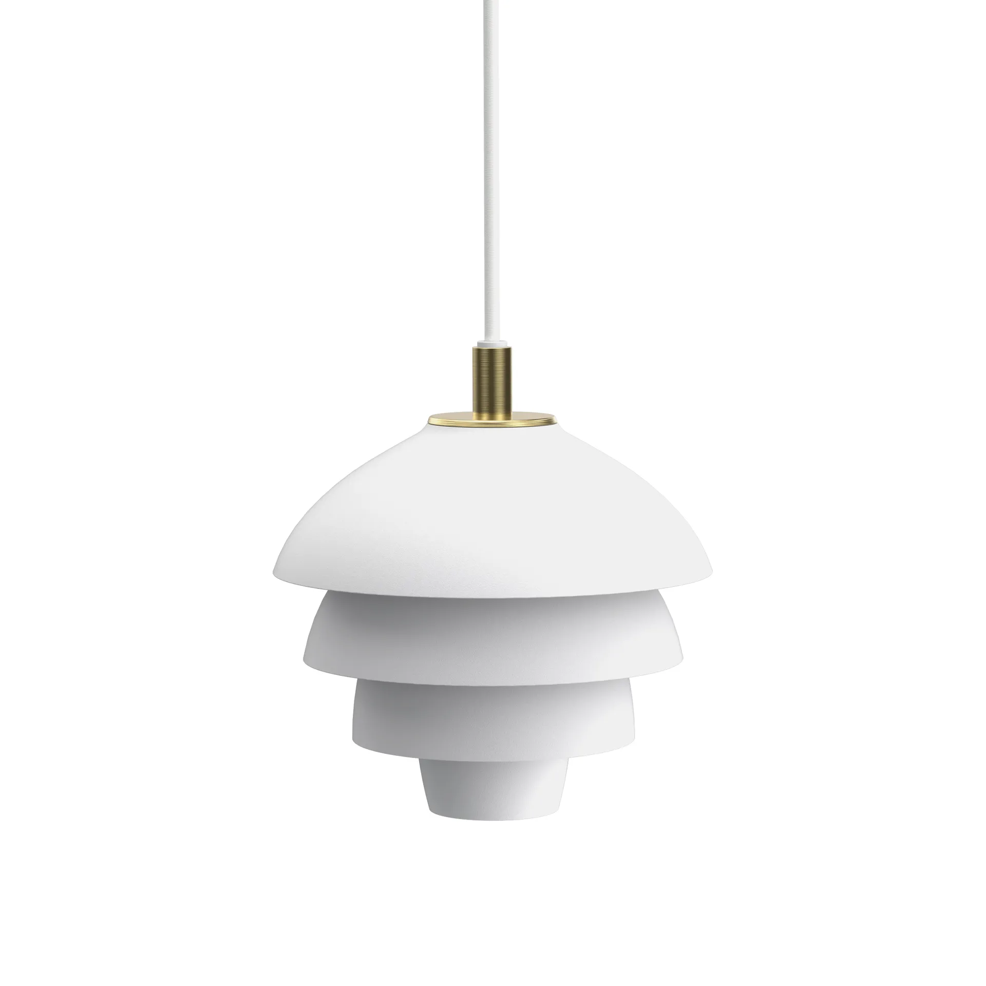 Valencia pendant Ø18, Matt White - Brass Belid