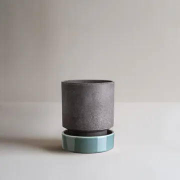 Hoff pot - Ø16 cm, Raw Grey-Misty Blue - Bergs Potter