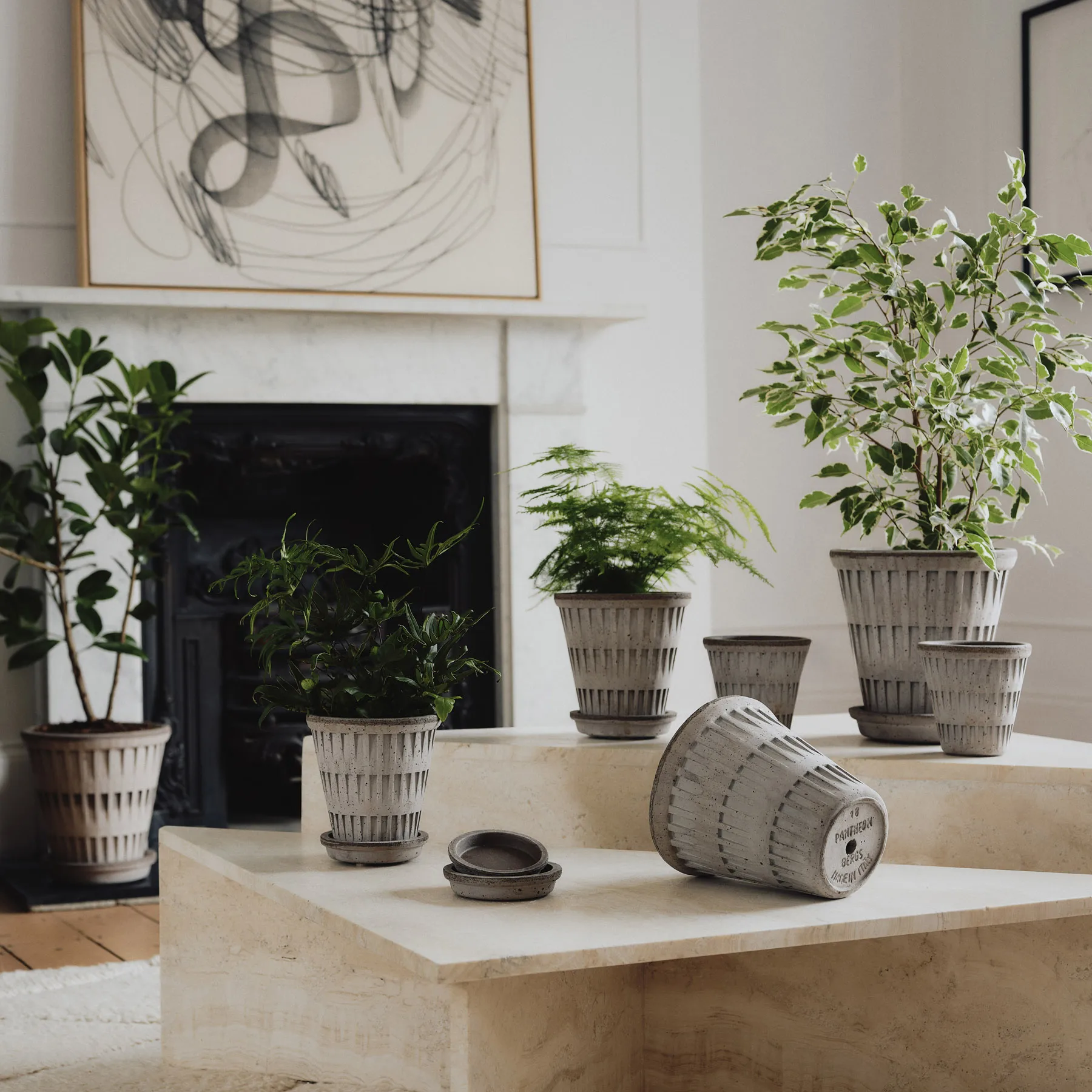 Pantheon raw pot, Grey, Ø16 cm Bergs Potter