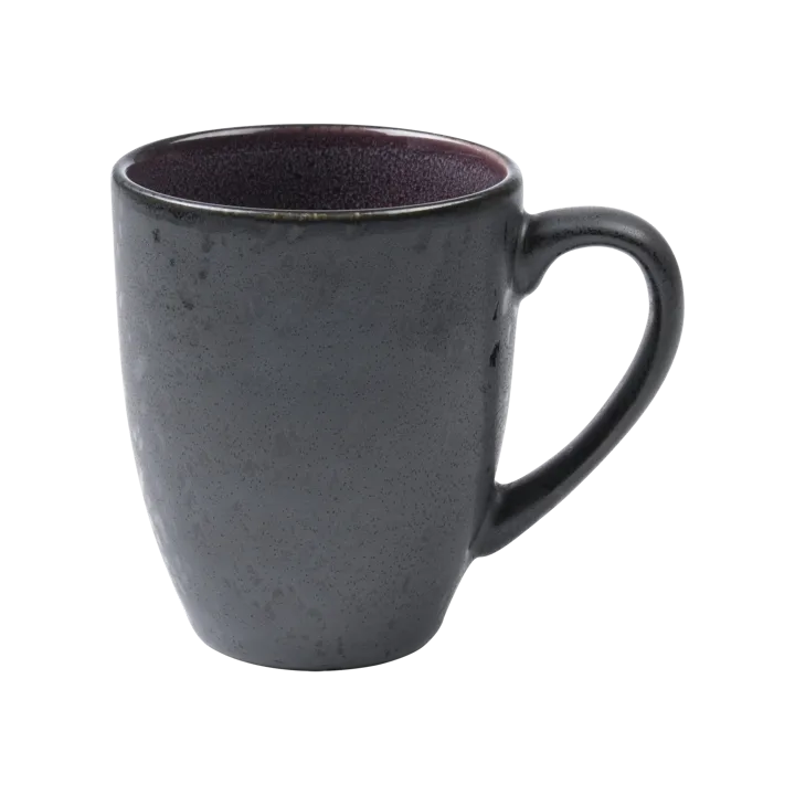 Mug 30 cl Stoneware - Black-purple - Bitz