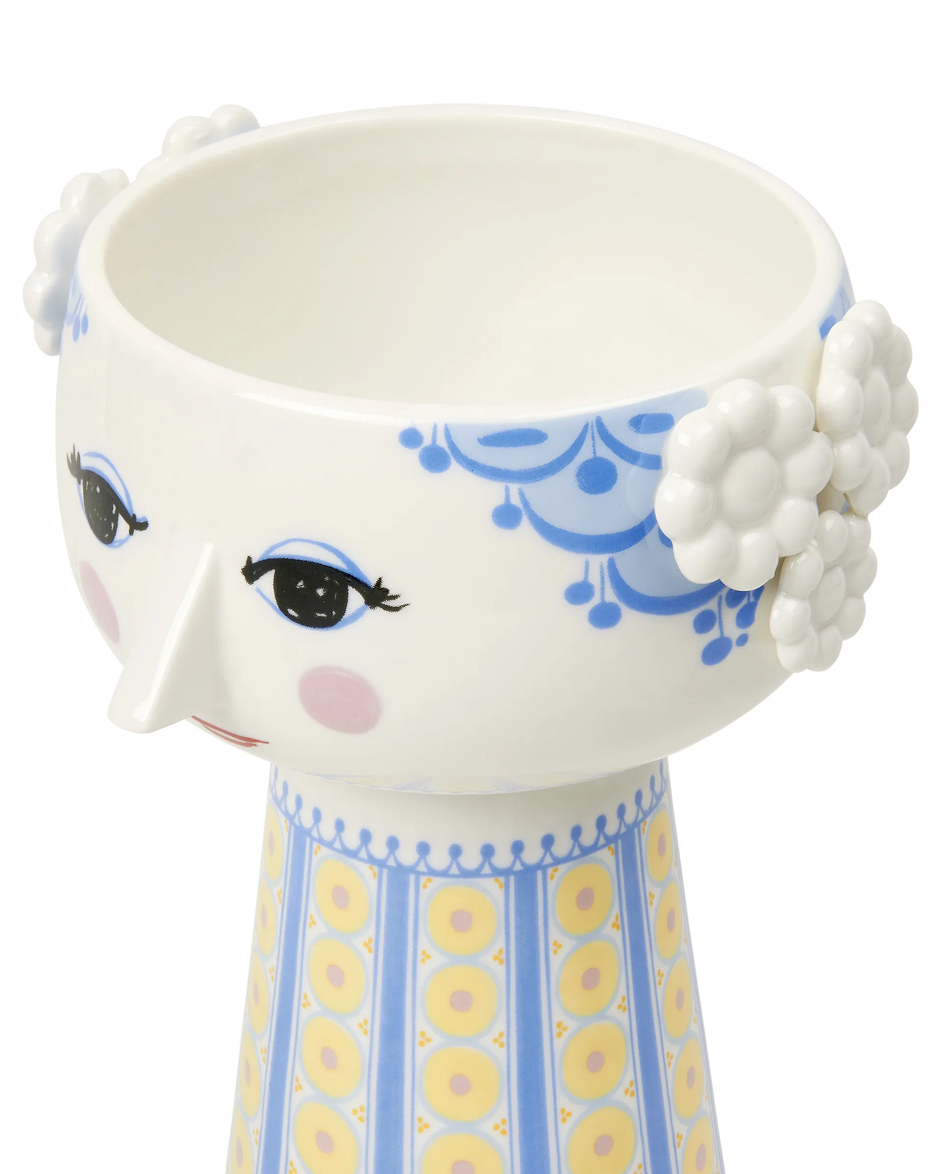 Eva vase 18.5 cm, Blue-blue Bjørn Wiinblad