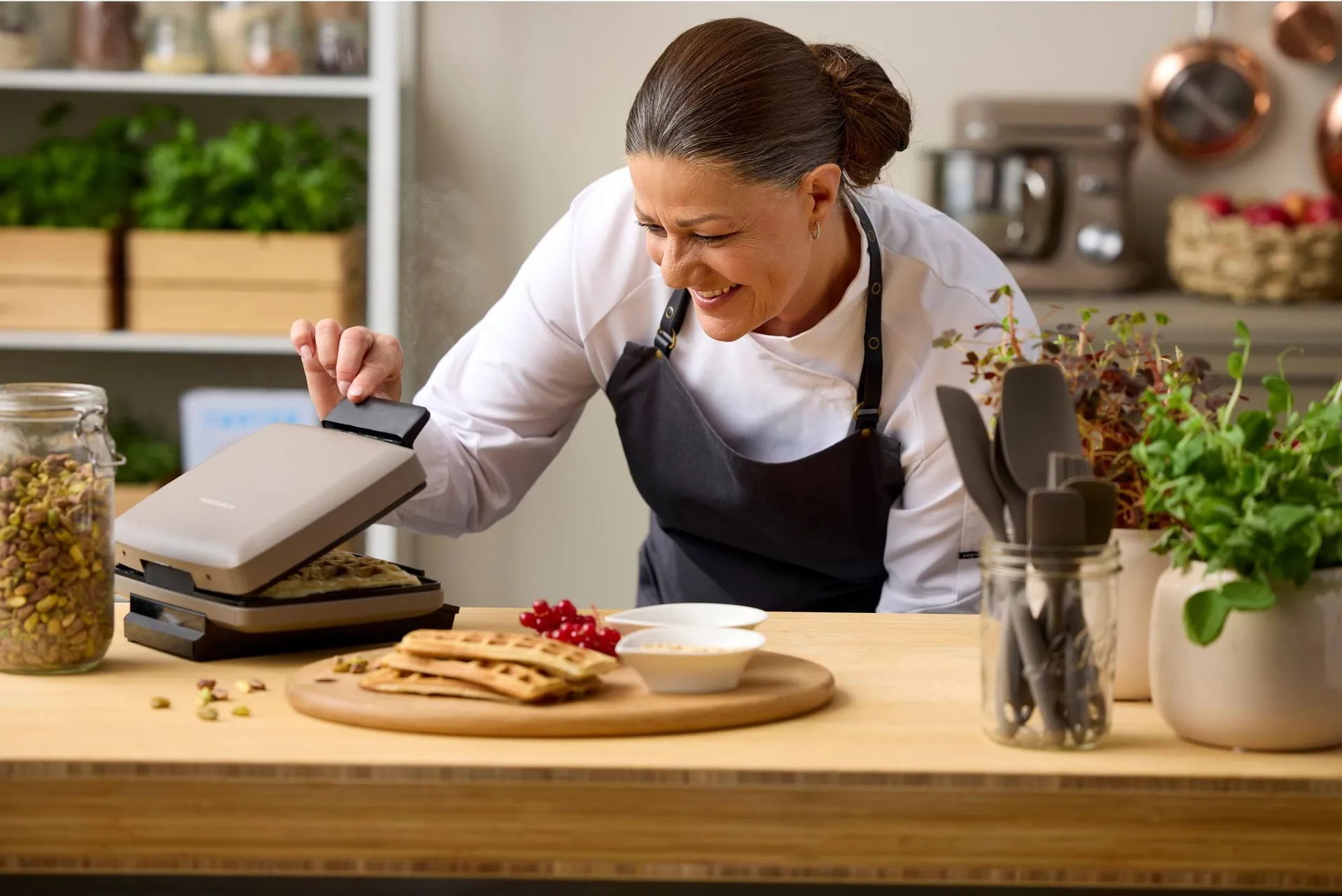 Blomsterbergs Belgian waffle iron, Latte Blomsterbergs