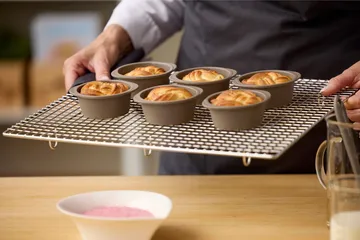 Blomsterbergs muffin swirl tin - Latte, 6-pack - Blomsterbergs