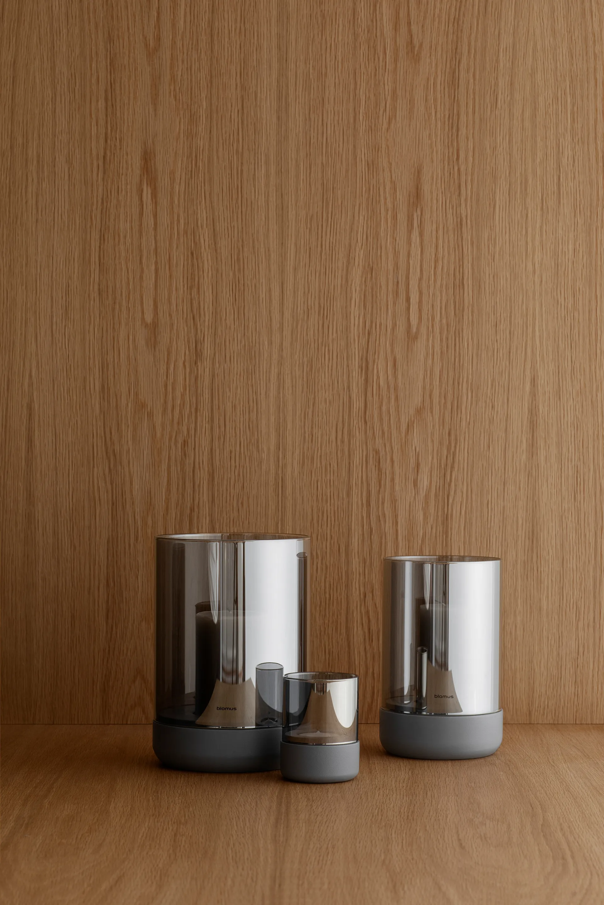 Calma lantern Ø15 cm, Gray-smoke blomus