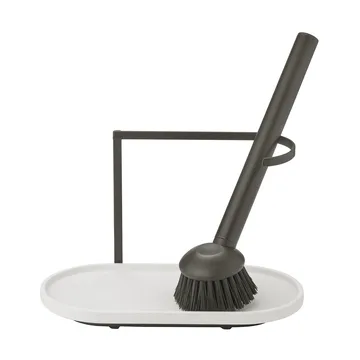 Dhuva dish brush and soap holder - Lily White - blomus