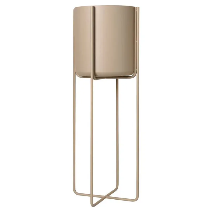 Kena flower pot M h80,5 cm Ø29 cm - nomad (beige) - blomus