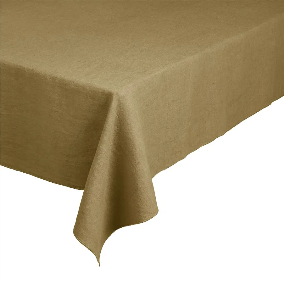 Lineo table cloth 220x140 cm, Dull gold blomus
