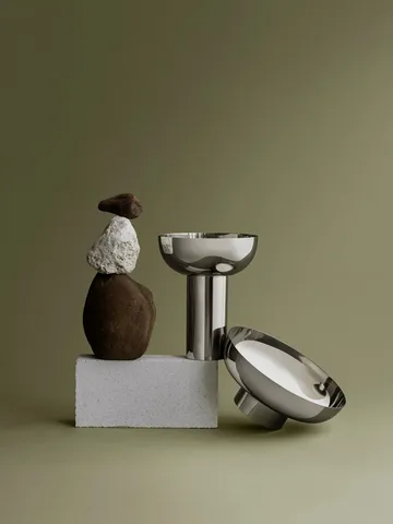 MIYABI vase M Ø23 cm - Silver - blomus