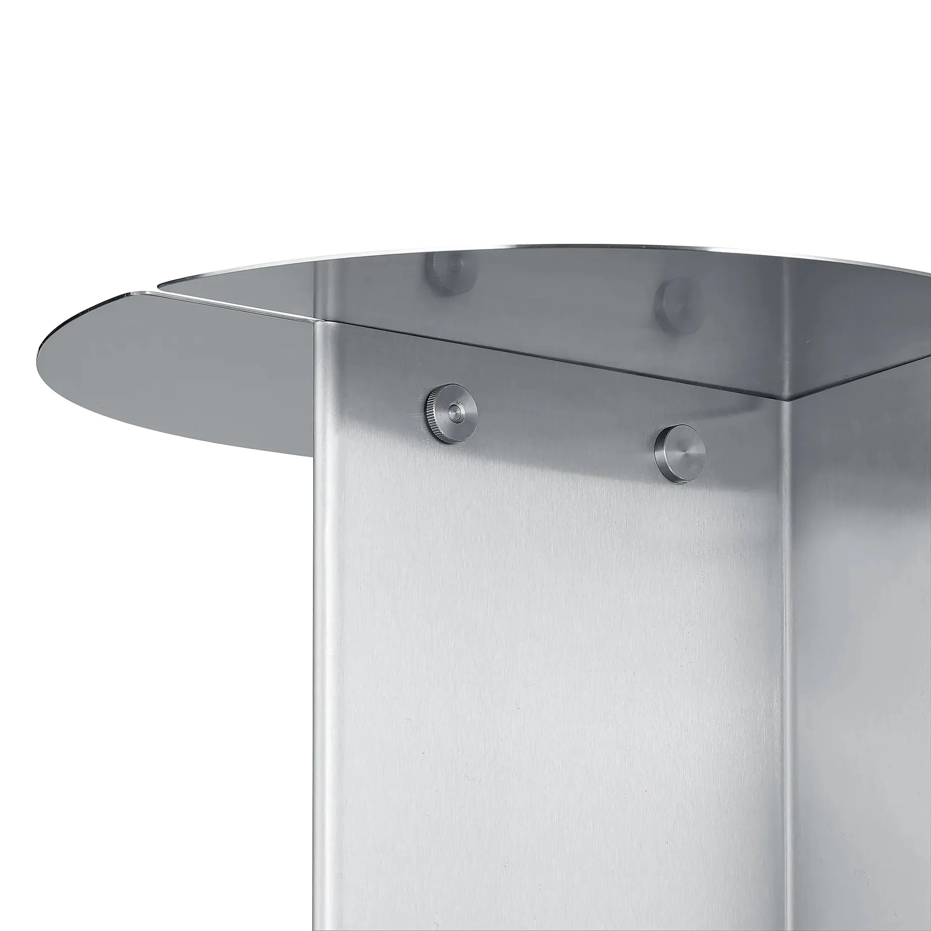 ORU bench 80x45 cm, Matte stainless steel blomus