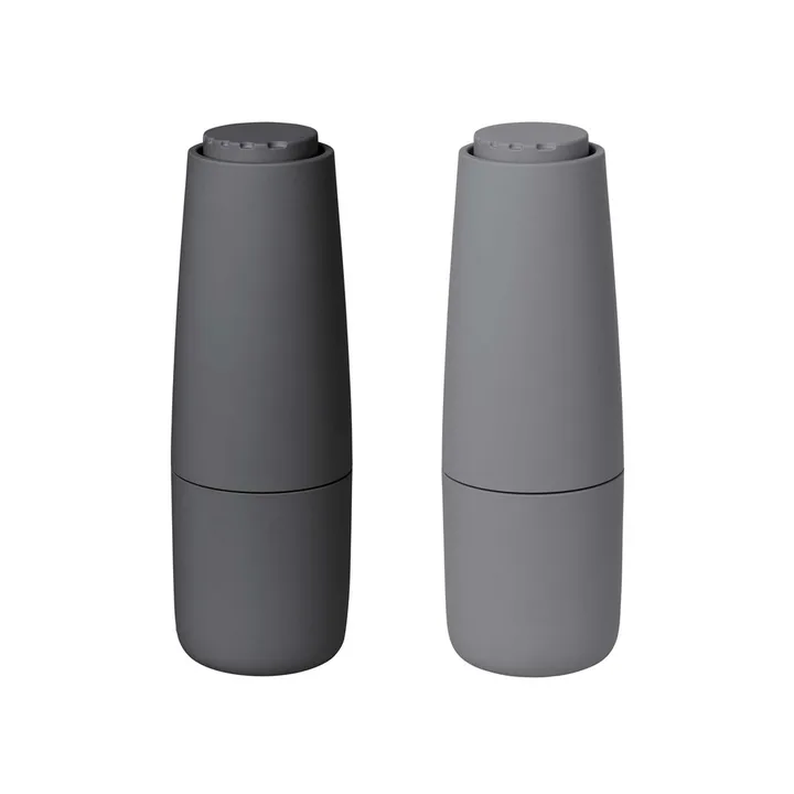 Salpi salt and pepper mill plastic - sharkskin-magnet (grey-grey) - blomus