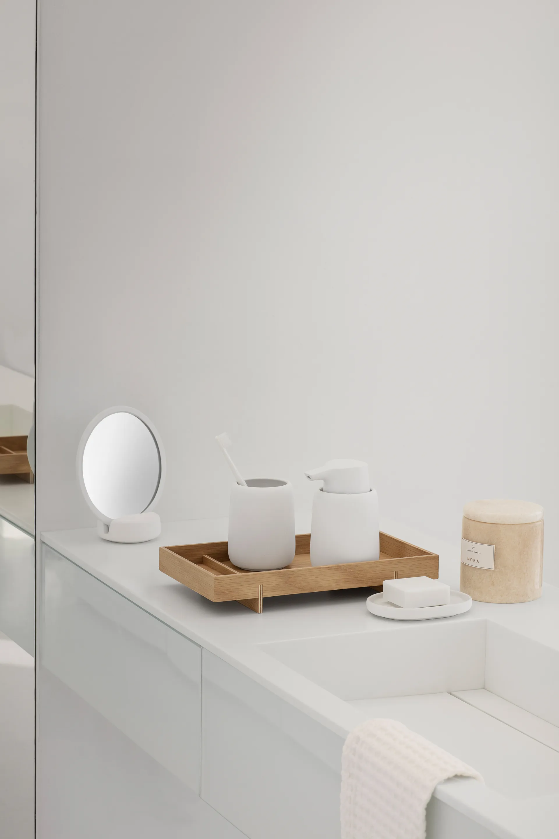 Sono soap dish 10x13 cm, White blomus