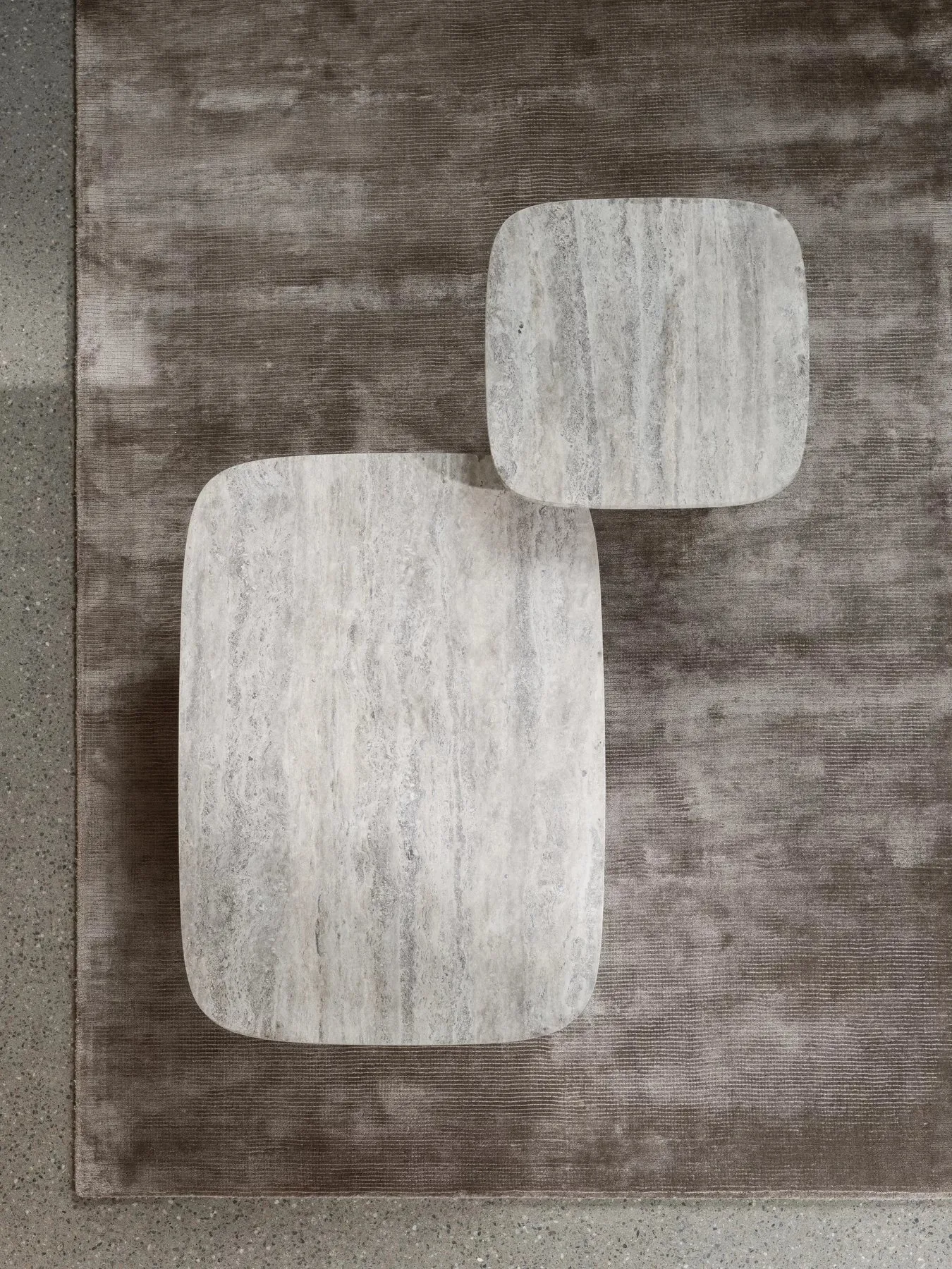 Visca rug M 160x240 cm, Taupe blomus