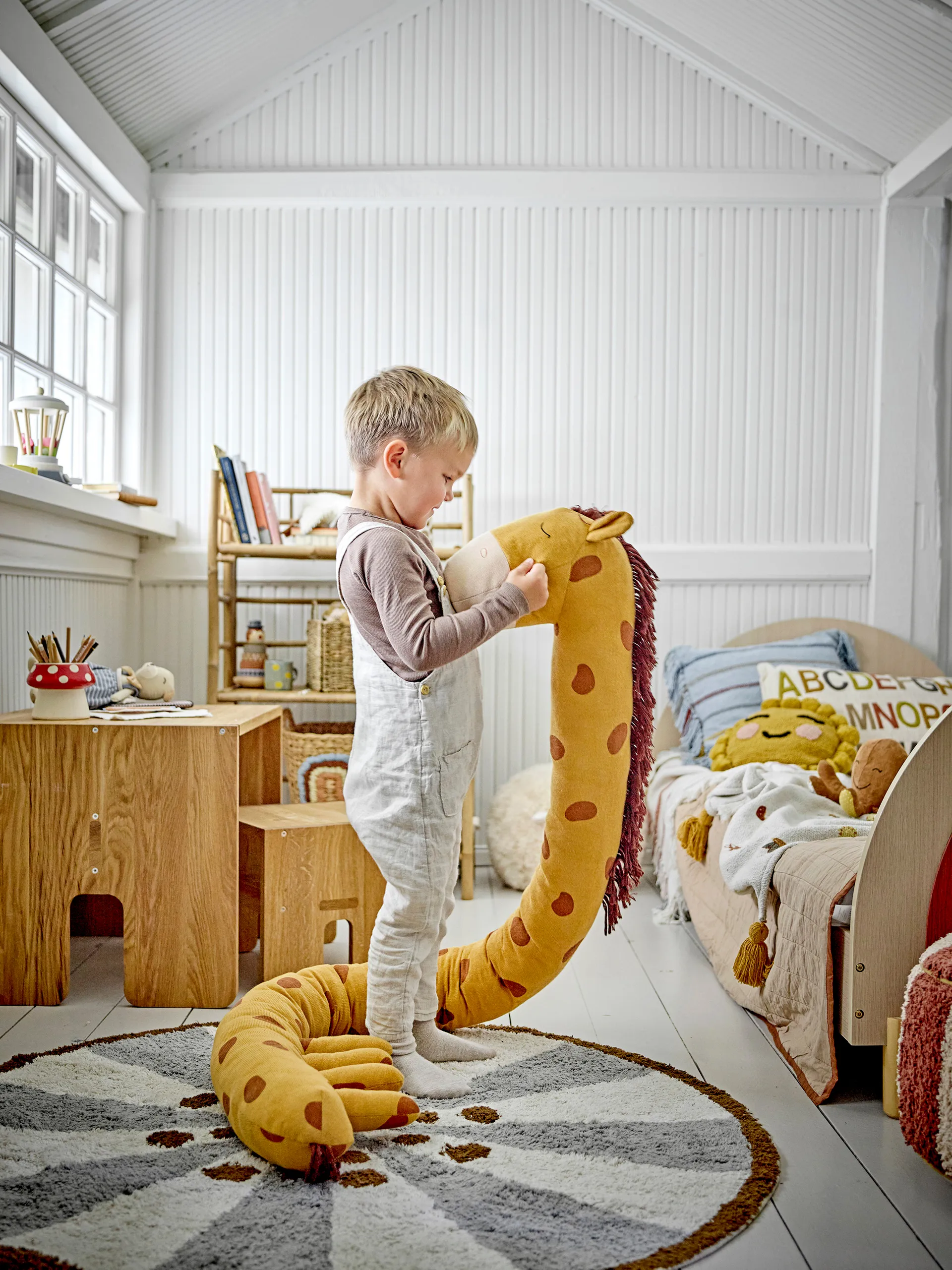 Anker rug Ø110 cm, Blue Bloomingville
