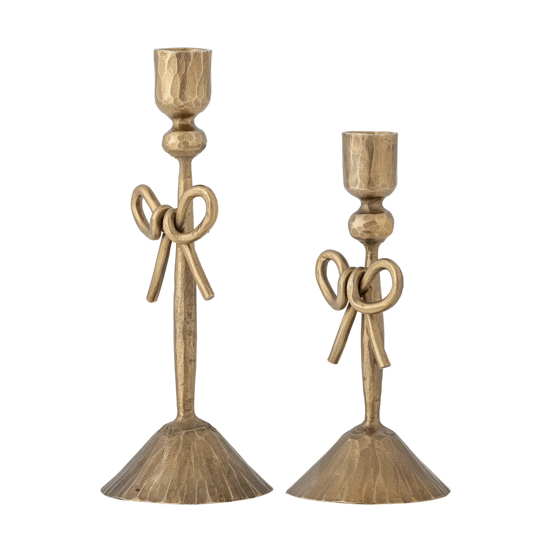 Arc candle holder, Brass, 2 pieces, Ø9 cm Bloomingville