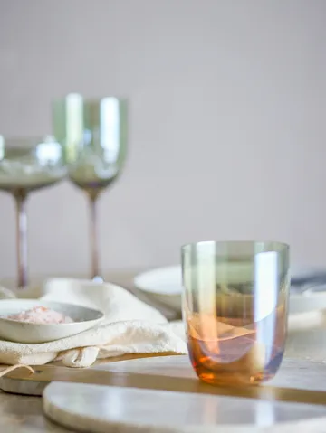 Aston drinking glass 4-pack - Bronze - Bloomingville