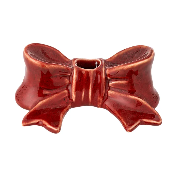 Bow candle holder - Red, 11.5 cm - Bloomingville