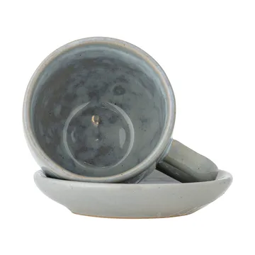 Brenta cup with saucer 4-pack - Blue - Bloomingville