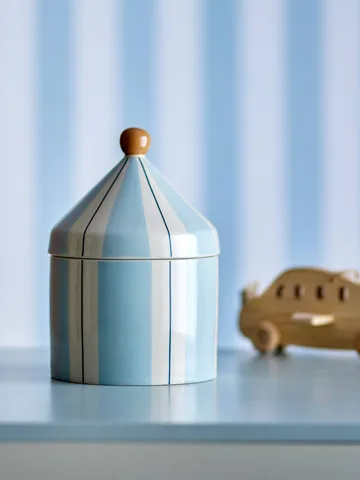 Cimmi jar with lid - Blue - Bloomingville