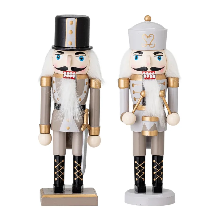 Darren nut cracker decoration 20.5 cm 2 pieces - Gold - Bloomingville
