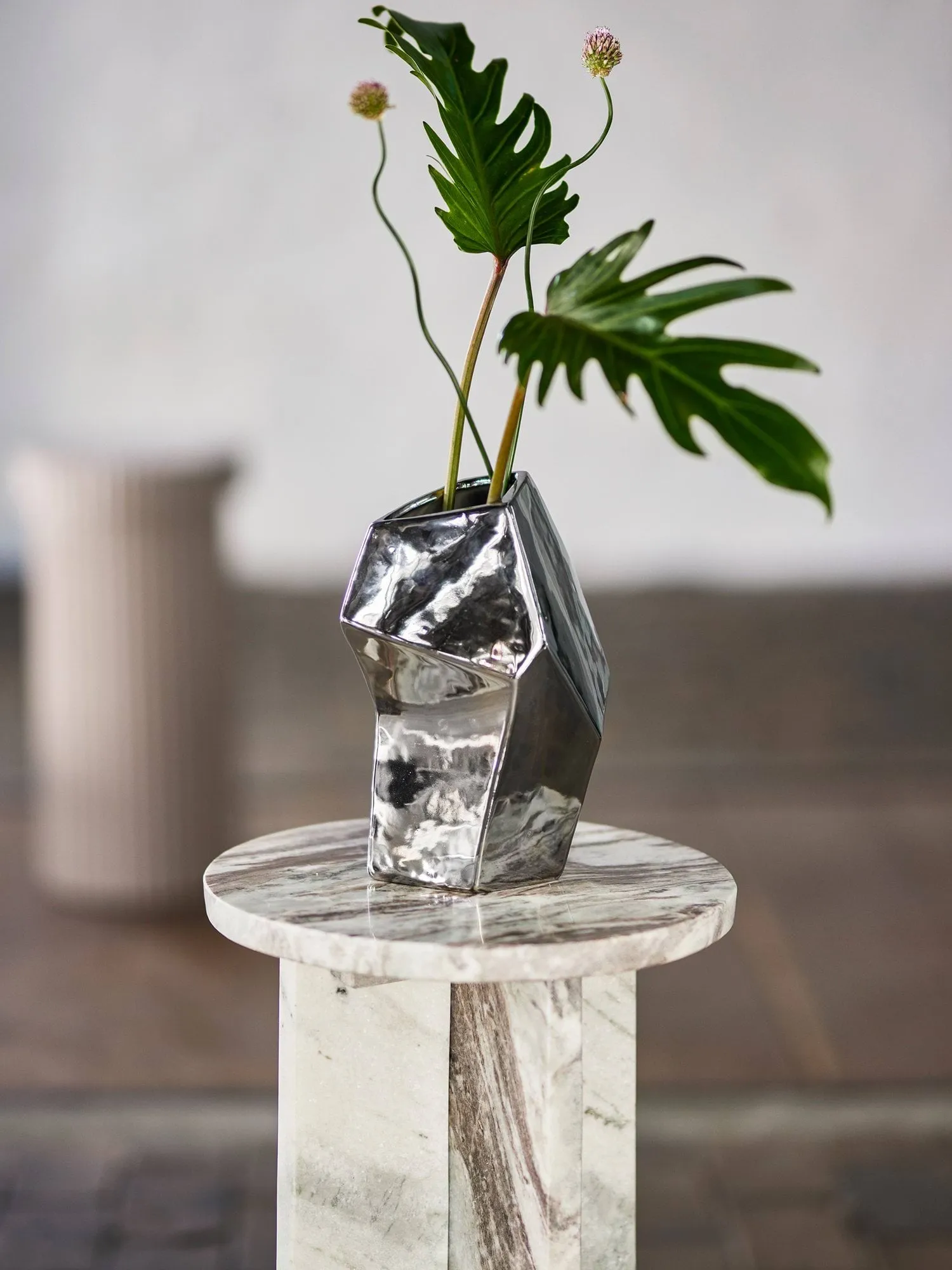 Dimona vase, Silver, 15x23 cm Bloomingville