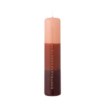 Dip Dye advent candle - Multi, 25 cm - Bloomingville