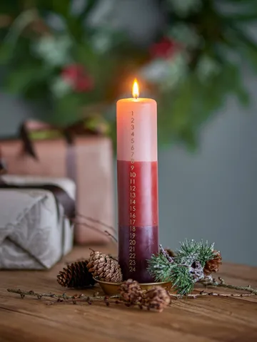 Dip Dye advent candle - Multi, 25 cm - Bloomingville