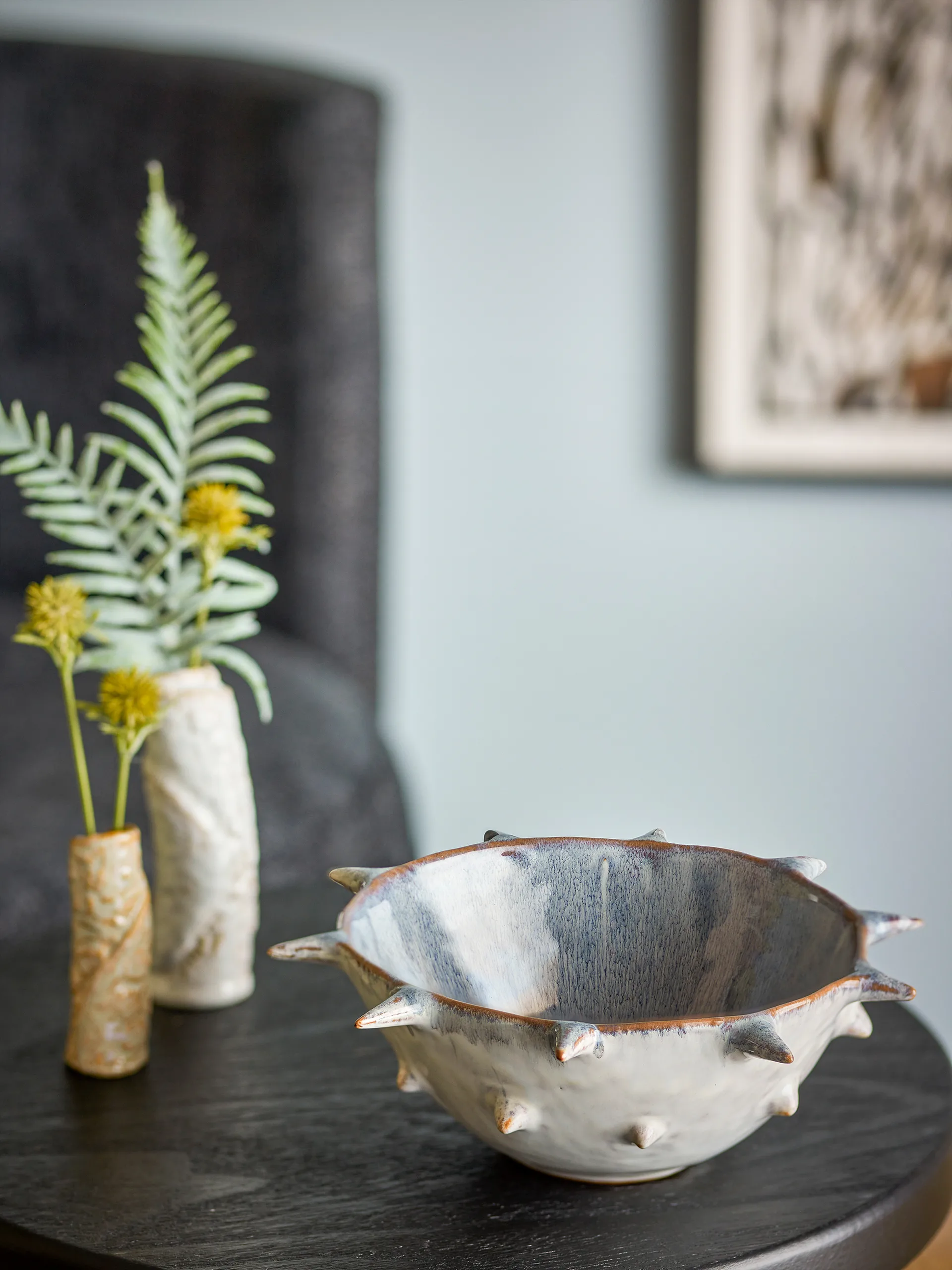 Edie bowl Ø22.5 cm, Blue Bloomingville