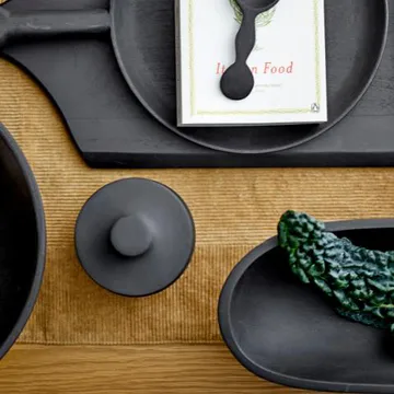 Eina tray on leg - black - Bloomingville